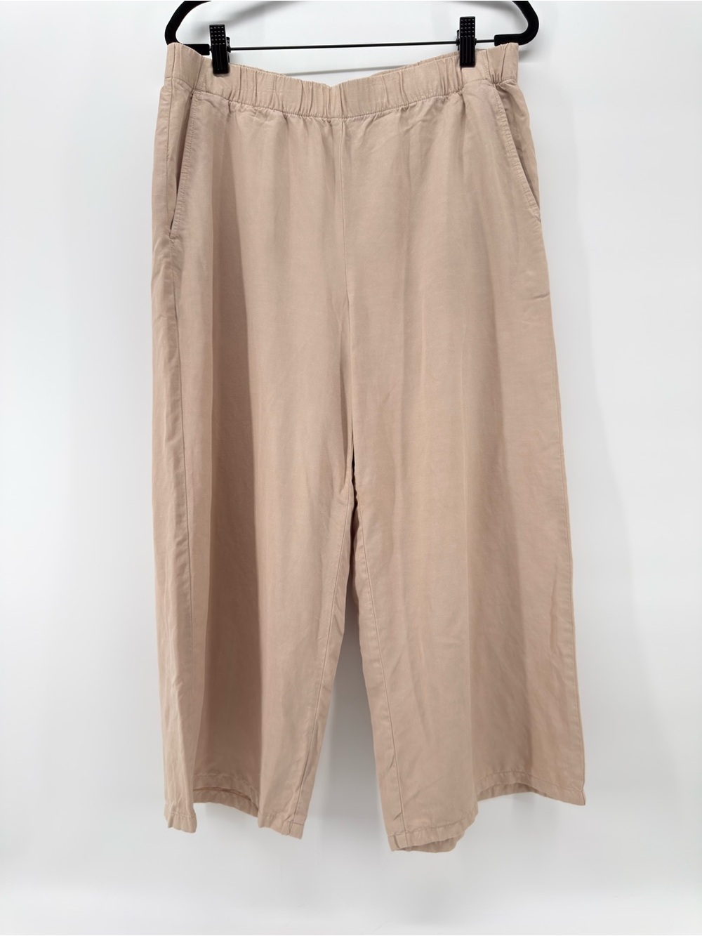 Eileen Fisher Wide-Leg Linen Pants women’s size S/P - Picture 2 of 9